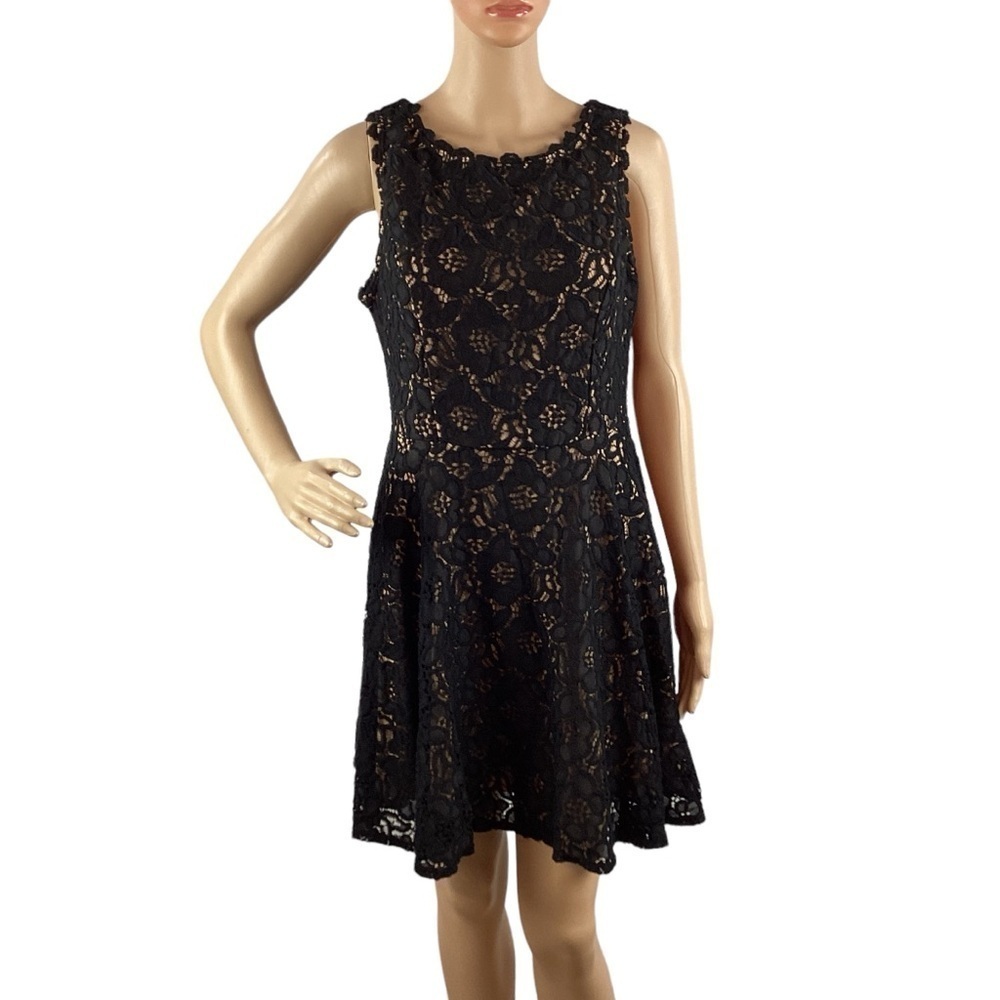 City Studio Fit and Flare Mini Dress Size 11 Black